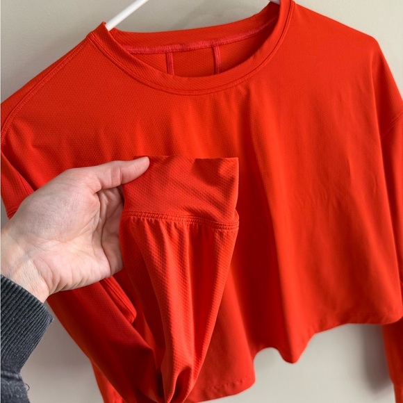 Lululemon Muscle Love Long Sleeve - Red/Orange - Size Small/Medium - Picture 8 of 16